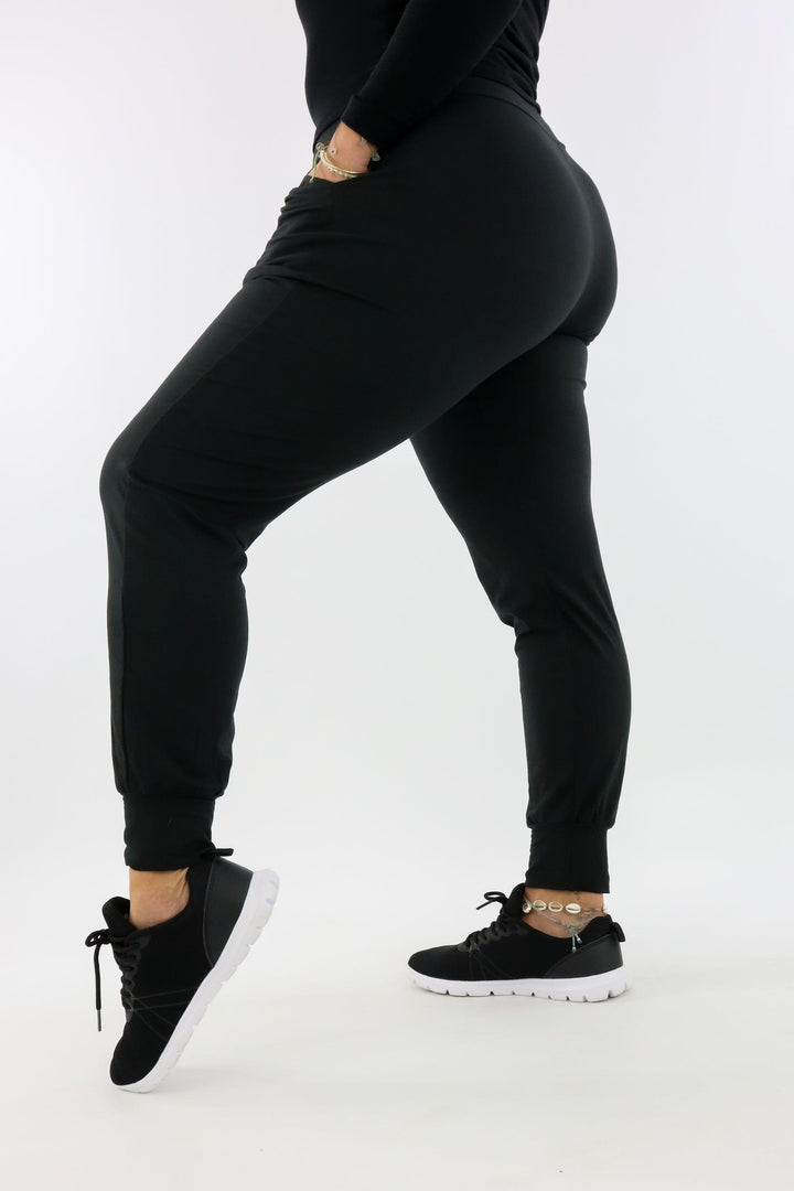 Plain Black - Soft Joggers 2.0 - Pockets Hybrid Joggers Pawlie