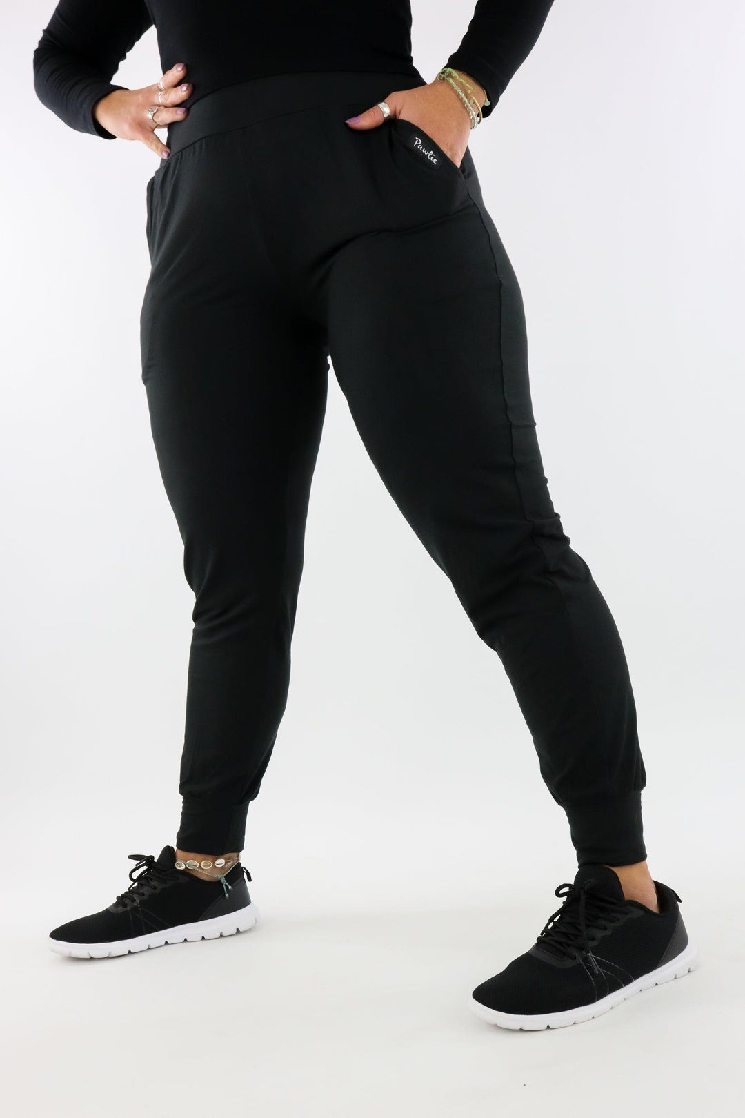 Plain Black - Soft Joggers 2.0 - Pockets Hybrid Joggers Pawlie