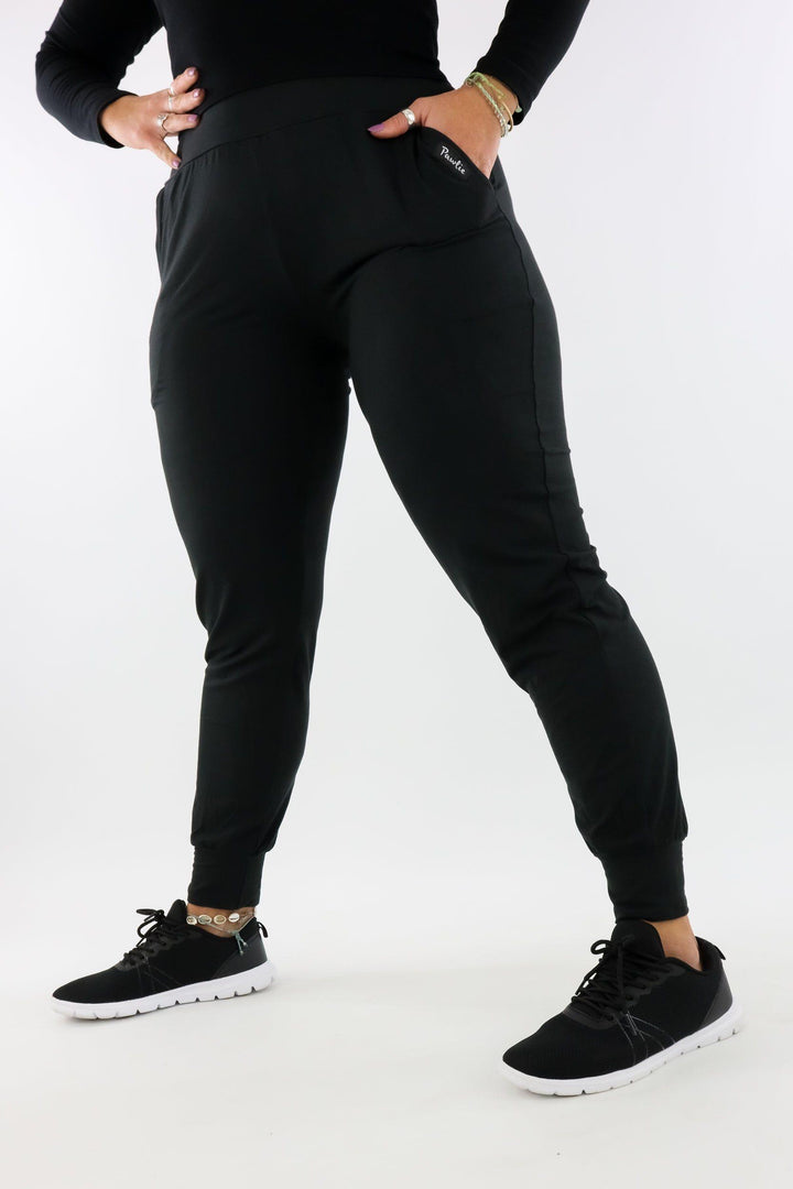 Plain Black - Soft Joggers 2.0 - Pockets Hybrid Joggers Pawlie
