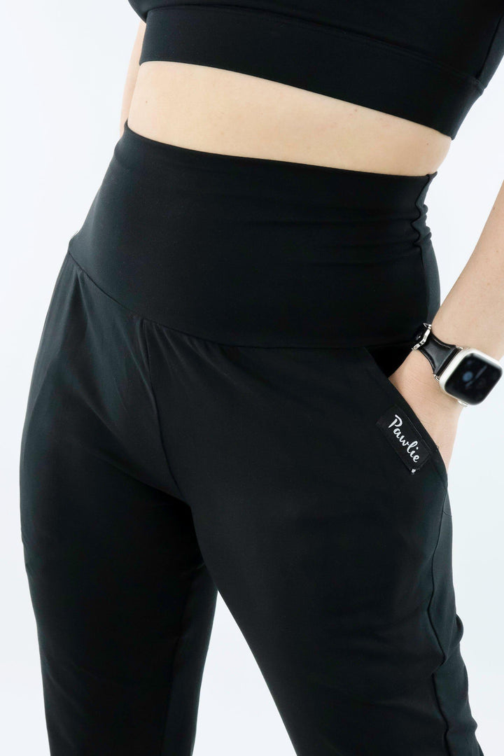 Plain Black - Soft Joggers 2.0 - Pockets Hybrid Joggers Pawlie