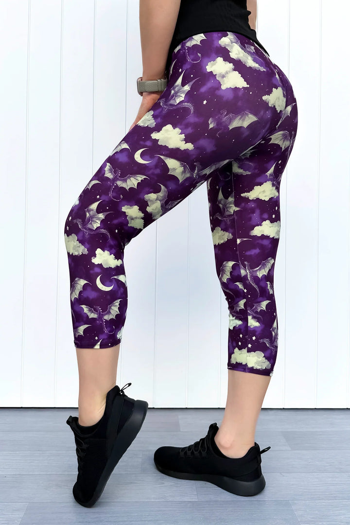 Dragon Wing - Casual - Capri Leggings