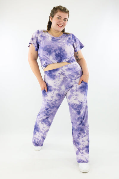 Purple Tie Dye - Lounge Pants - Pockets