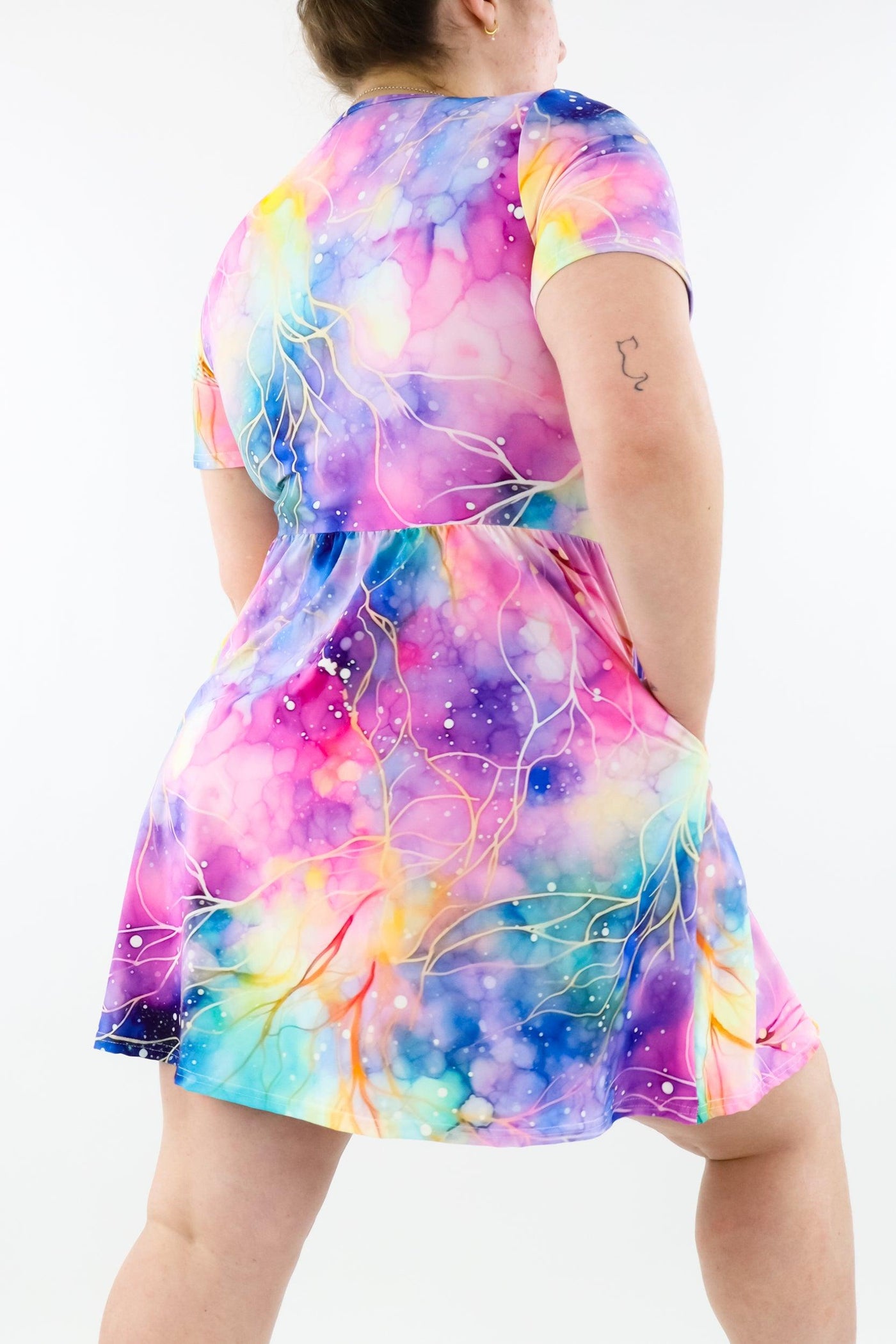 Spellbound - Mini Dress - Short Sleeve - Pockets