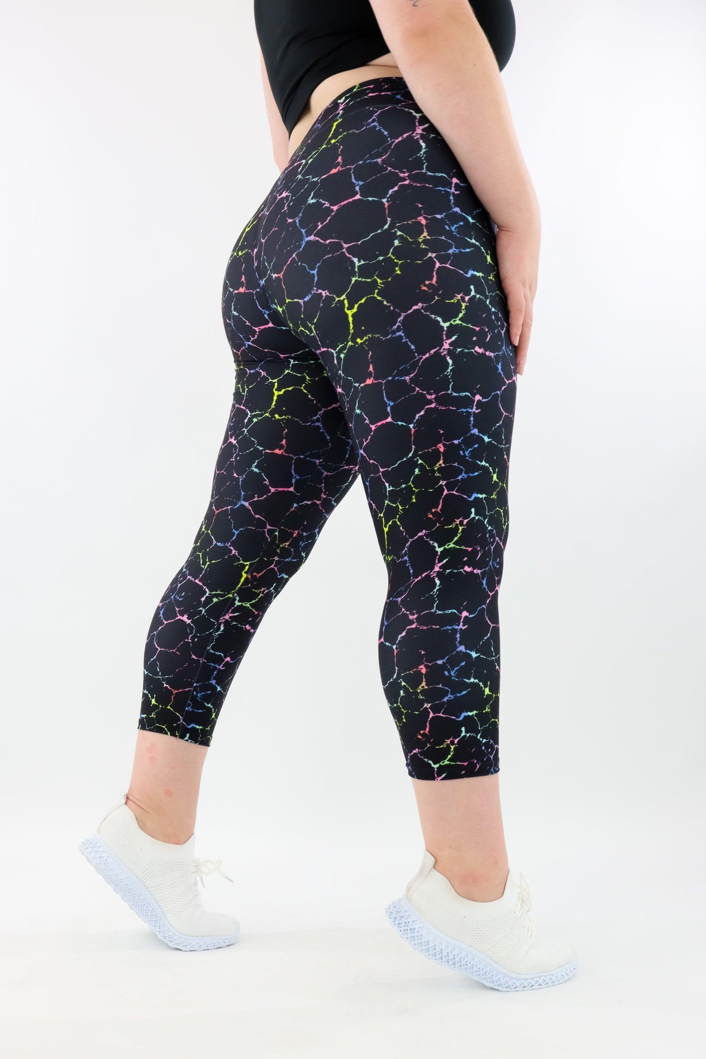 Rainbow Marble - Casual - Capri Leggings