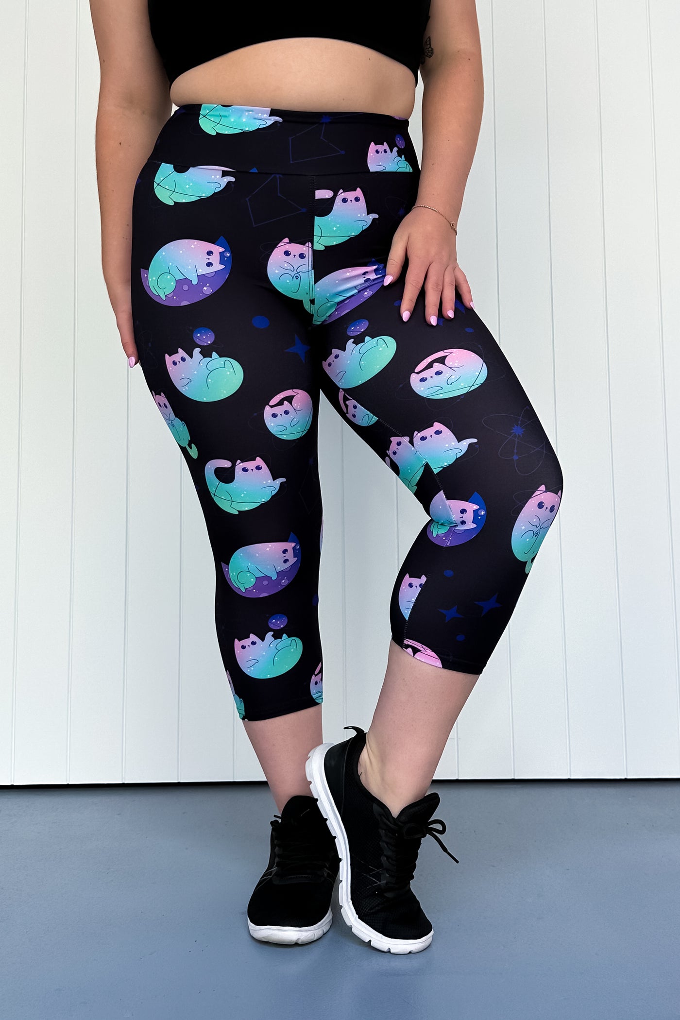 Celestial Cat - Casual - Capri Leggings