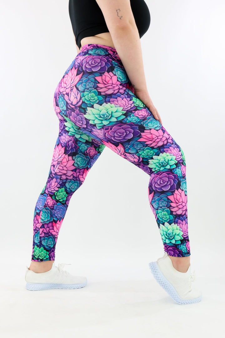 Succulents - Casual - Long Full Leggings