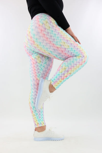 Pastel Knit - Casual - Long Full Leggings