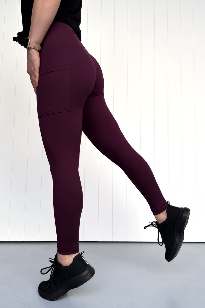 Plum - Casual - Full Leggings - Pockets