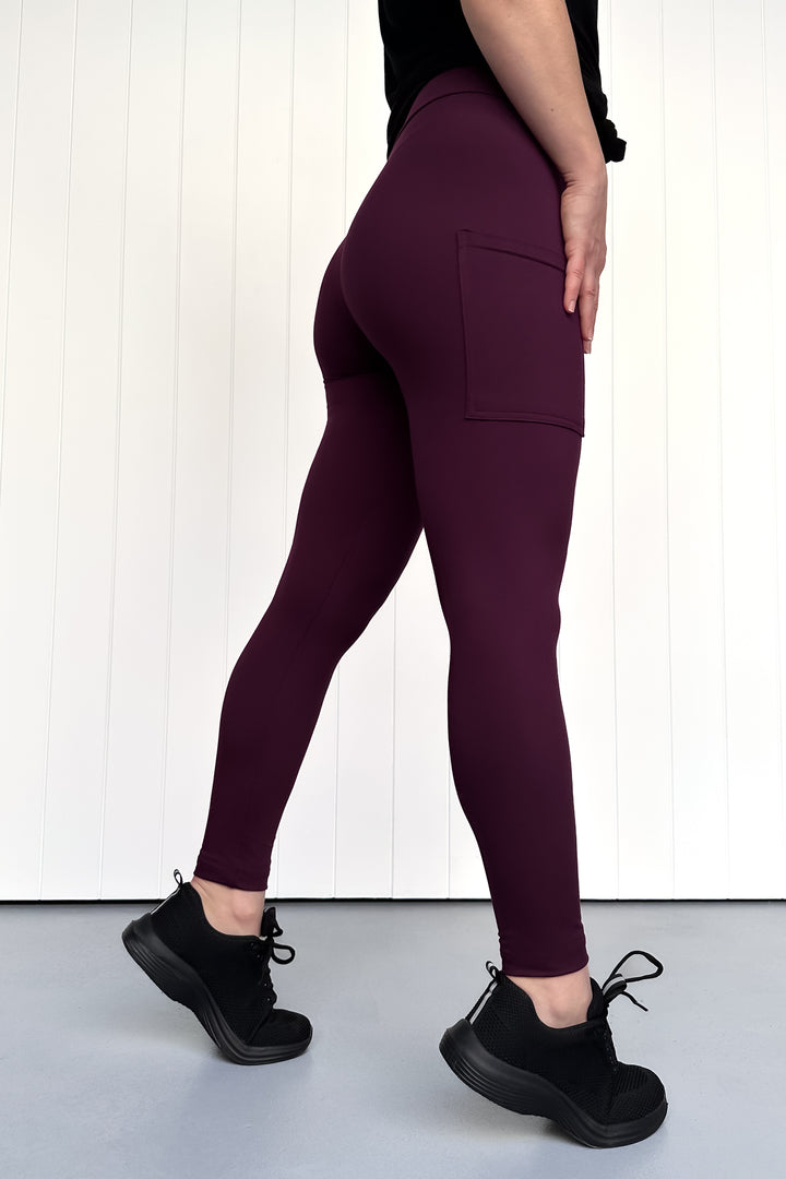 Plum - Casual - Full Leggings - Pockets