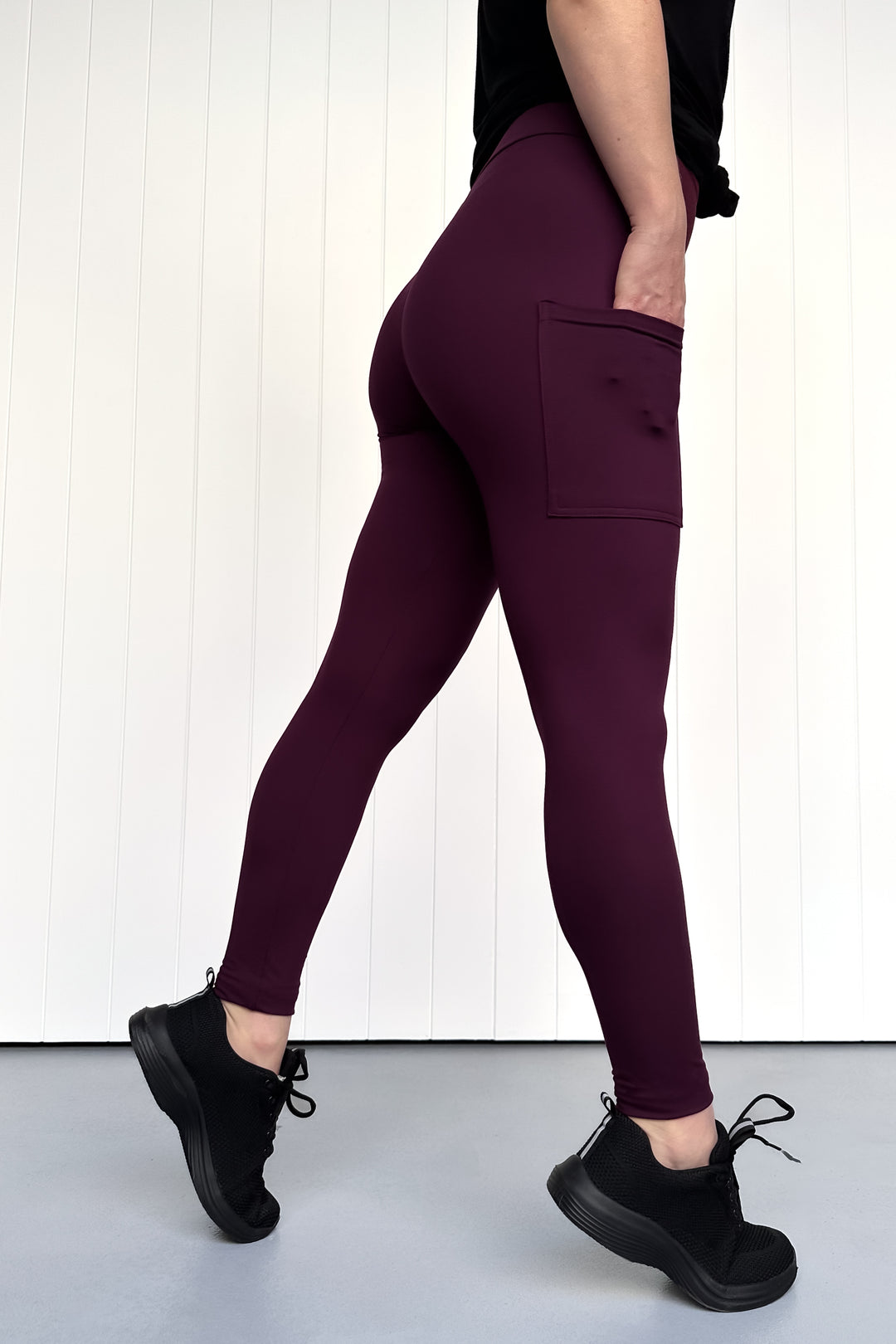 Plum - Casual - Full Leggings - Pockets