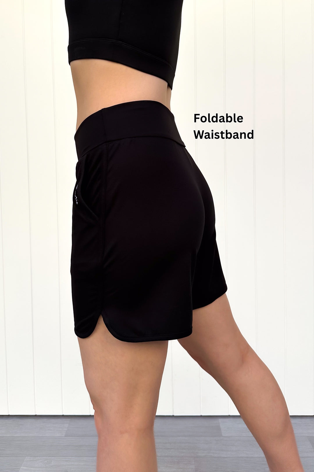 Black - Jogger Shorts - Pockets