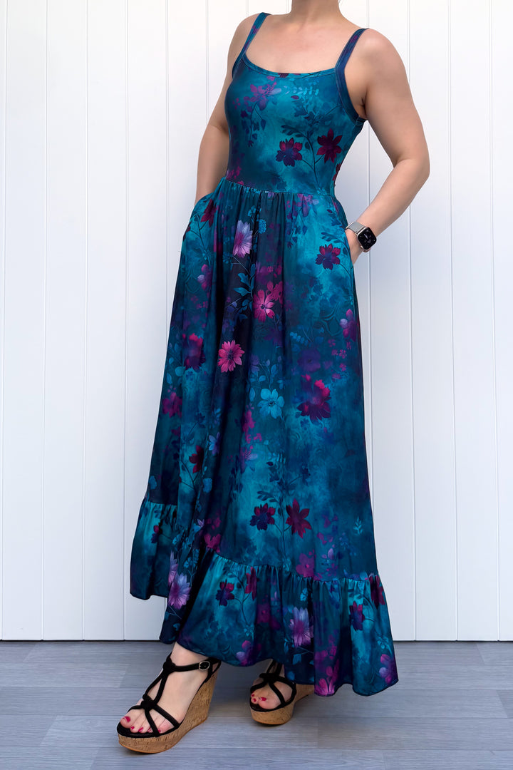 Celeste Maxi Dress - Ethereal Bloom - Pockets
