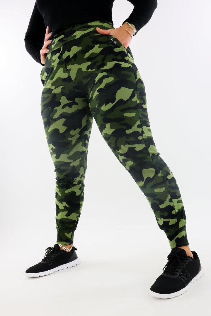 Olive Camo - Soft Joggers 2.0 - Pockets Hybrid Joggers Pawlie   