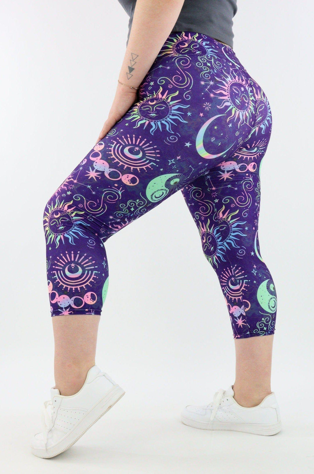 Celestial Soul - Casual - Capri Leggings Casual Capri Leggings Pawlie   