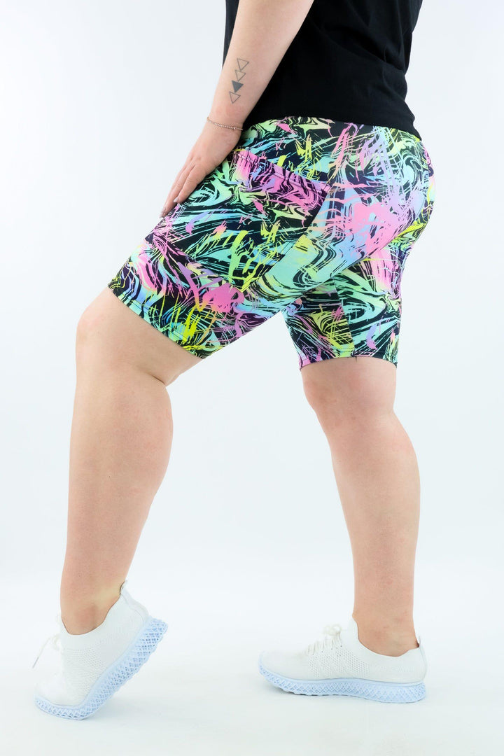 Neon Surge - Casual - Long Shorts - Pockets - Pawlie