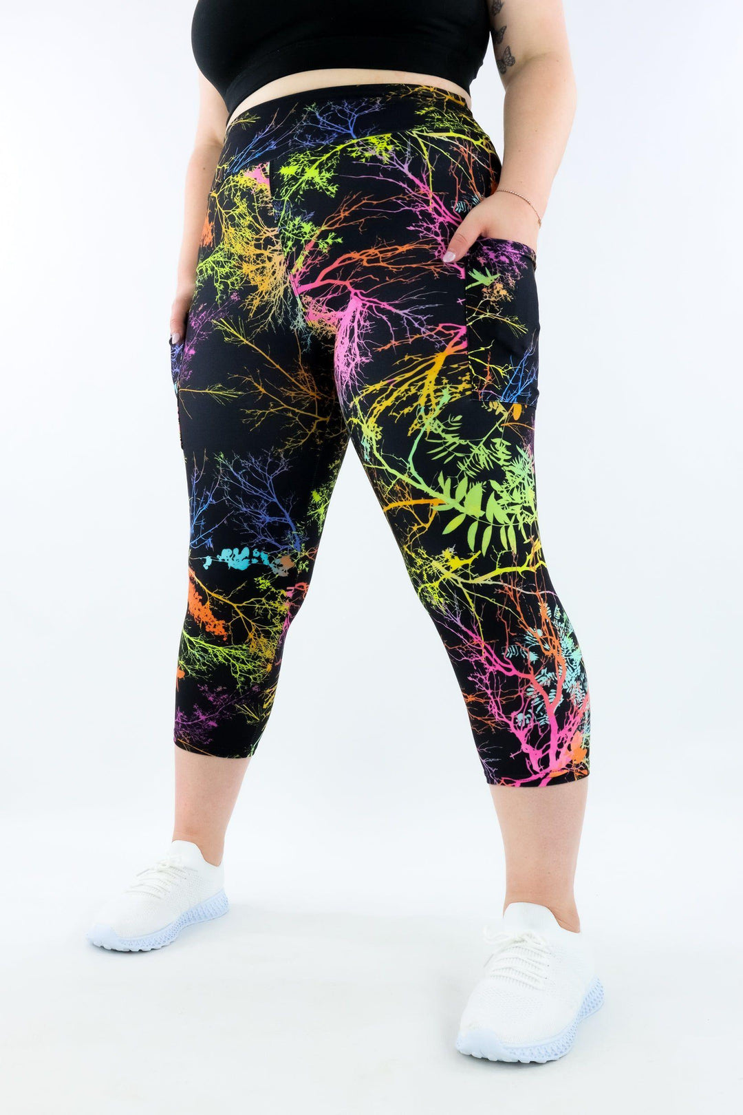 Branch of Life - Casual - Capri Leggings - Pockets - Pawlie