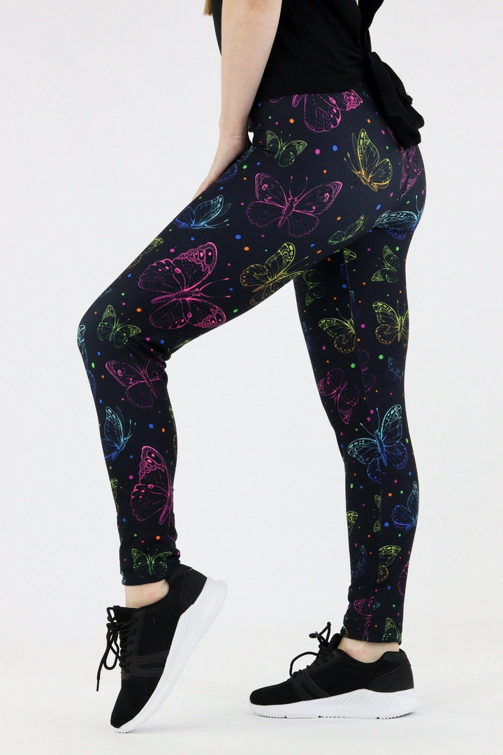 Radiant Butterfly - Casual Leggings Casual Full Leggings Pawlie   