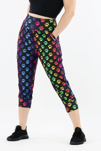 Rainbow Paws - Hybrid - Pocket Capri Joggers 1.0 Hybrid Joggers Pawlie   