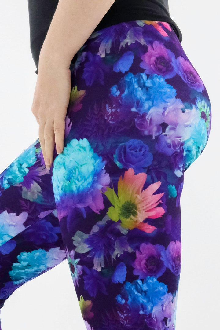 Tranquility Flora - Casual - Capri Leggings Casual Capri Leggings Pawlie   