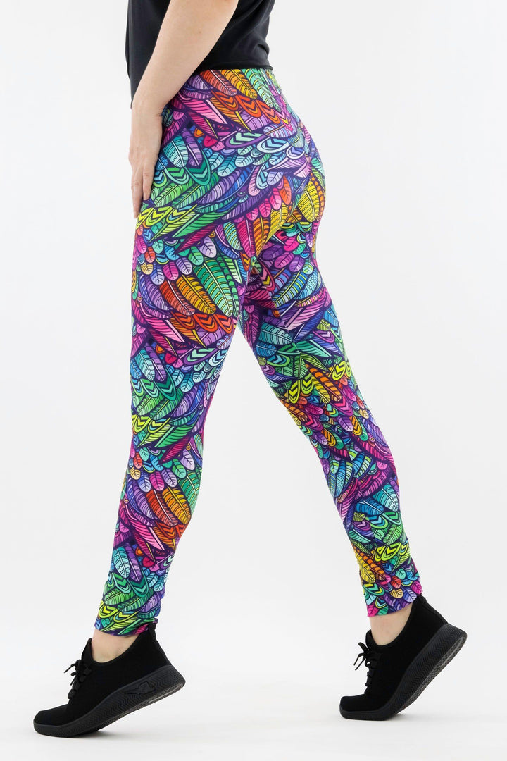 Feather Wild - Casual - Long Full Leggings Casual Full Leggings Pawlie   