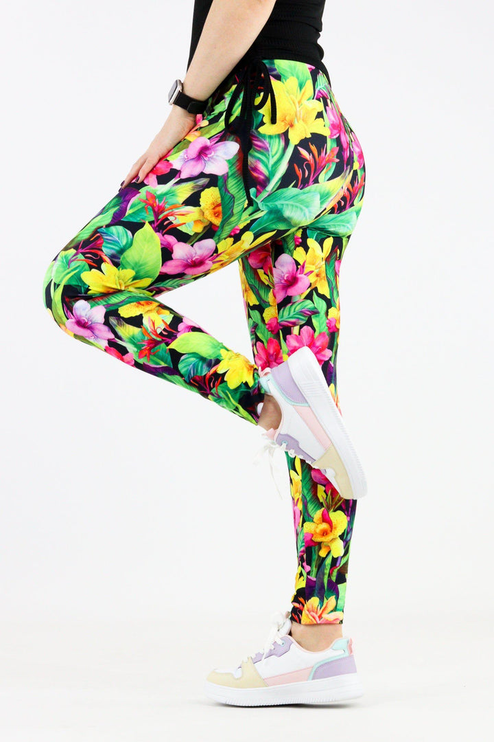 Exotic Flowers - Casual Full Leggings Casual Full Leggings Pawlie   