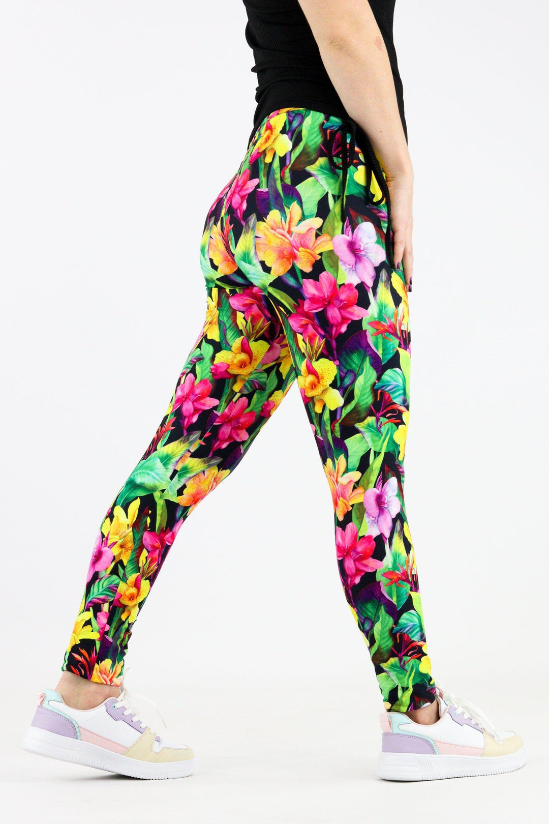 Exotic Flowers - Casual Full Leggings Casual Full Leggings Pawlie   