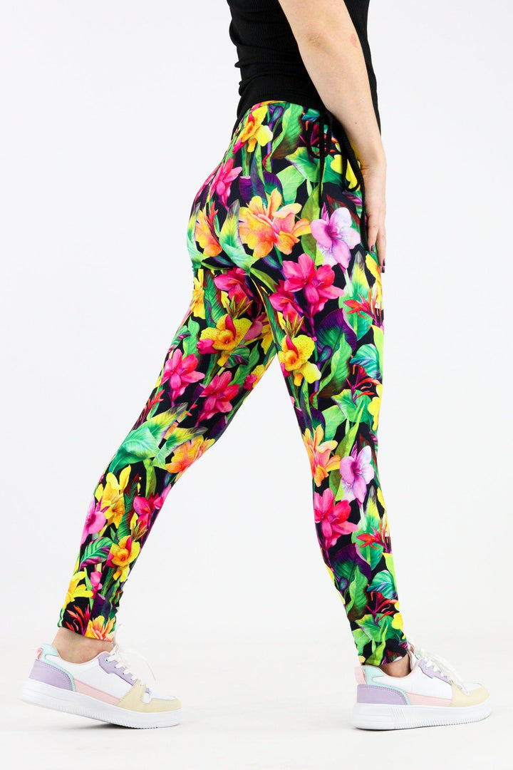 Exotic Flowers - Casual Full Leggings Casual Full Leggings Pawlie   