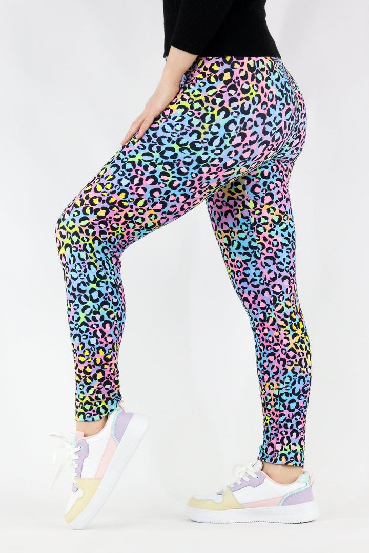 Vivid Leopard - Casual Full Leggings Casual Full Leggings Pawlie   