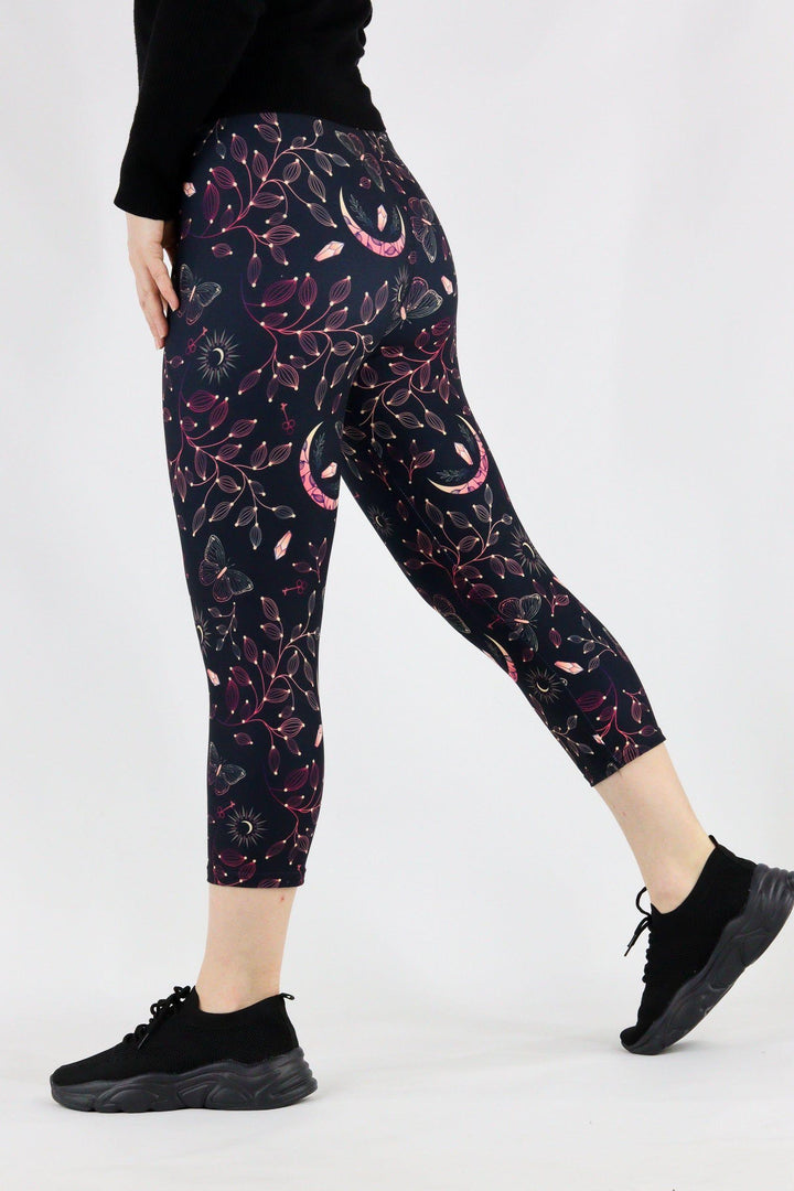 Mystical Fortunes - Casual Capri Leggings Casual Capri Leggings Pawlie   