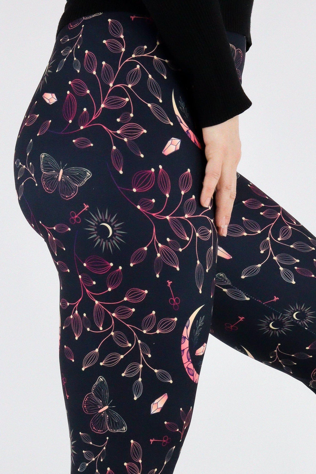 Mystical Fortunes - Casual Capri Leggings Casual Capri Leggings Pawlie   