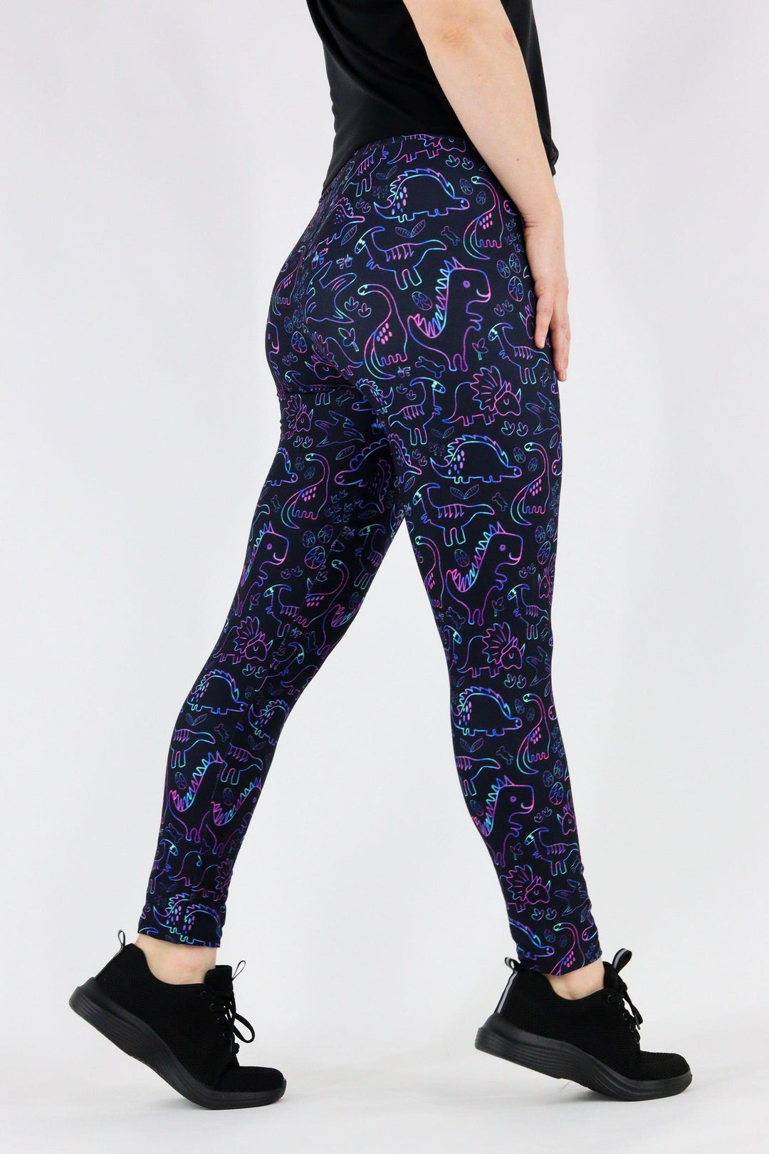 Dinosaur Party - Casual Full Leggings Casual Full Leggings Pawlie   