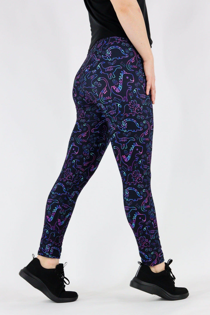 Dinosaur Party - Casual Full Leggings Casual Full Leggings Pawlie   