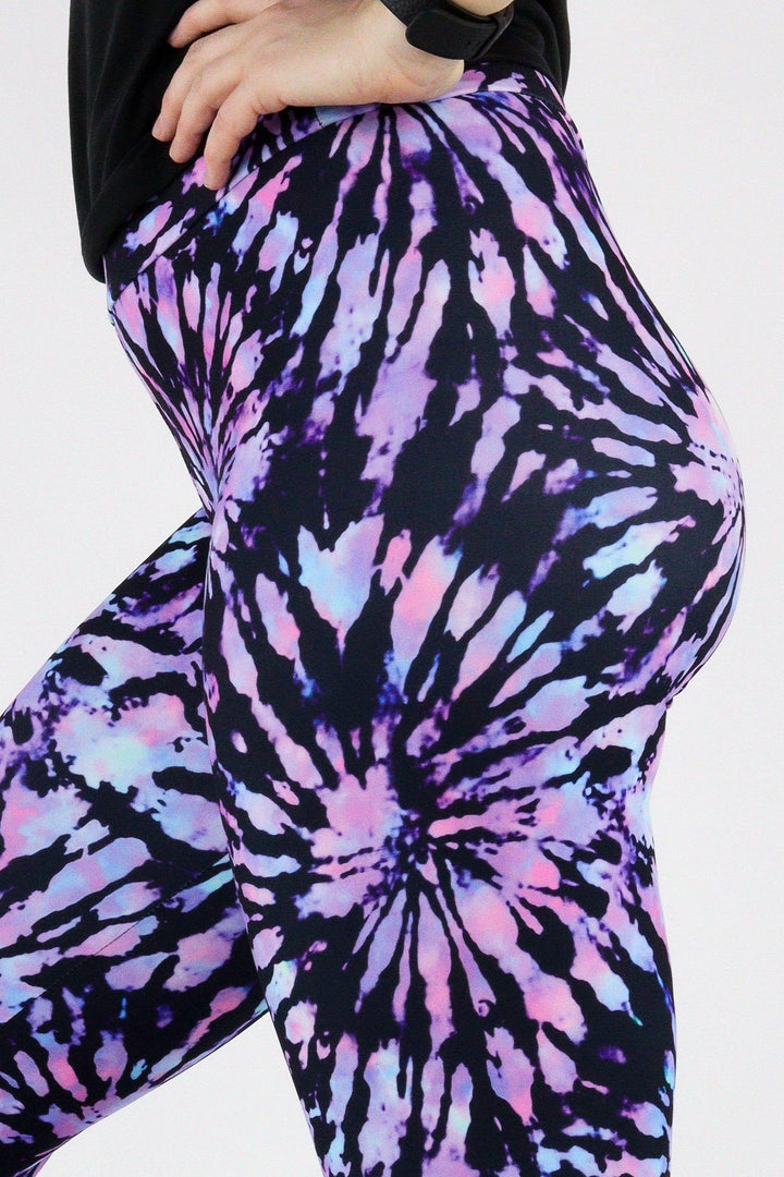 Iridescent Tie Dye - Casual - Long Full Leggings Casual Full Leggings Pawlie   