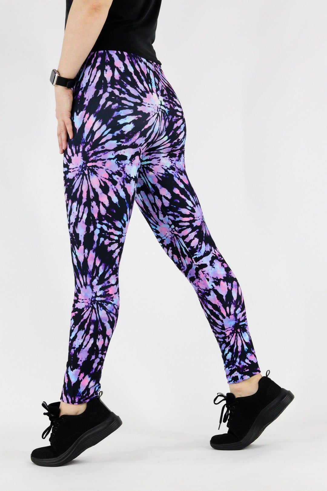 Iridescent Tie Dye - Casual - Long Full Leggings Casual Full Leggings Pawlie   